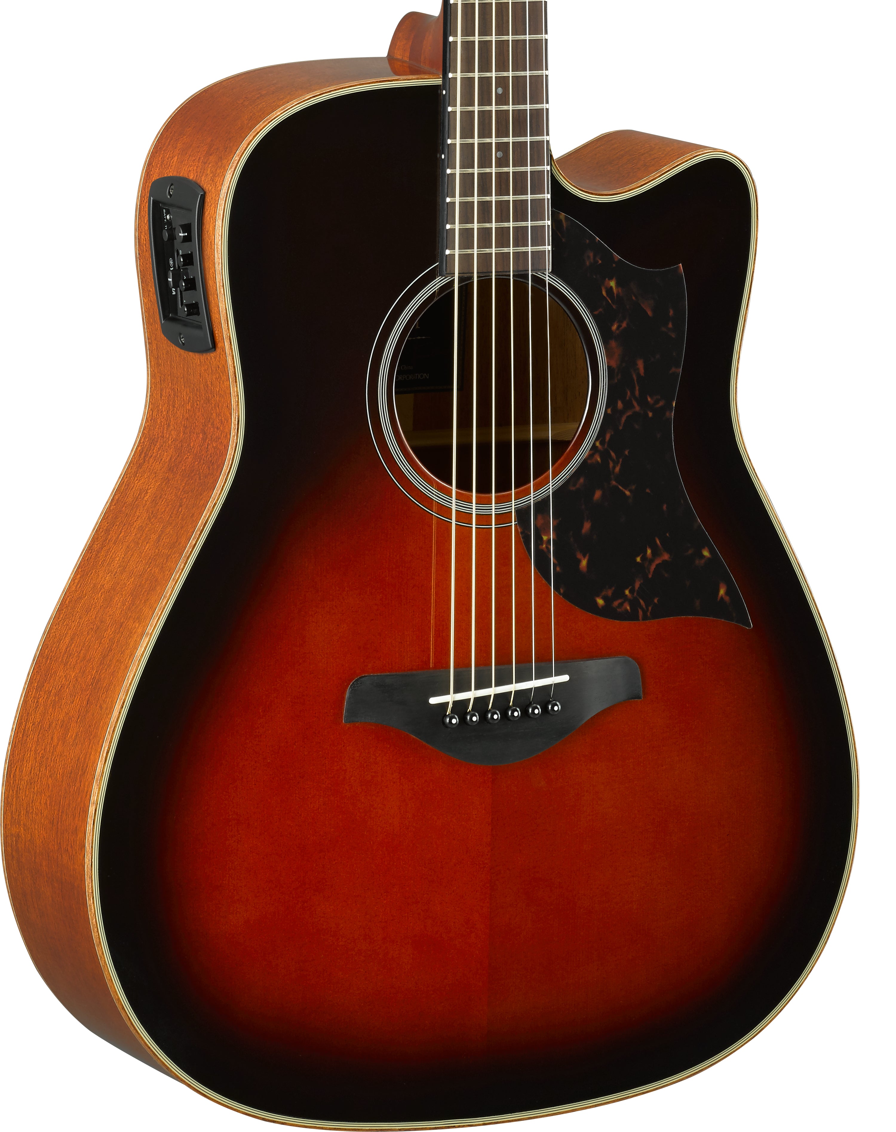 Yamaha A1M Tobacco Brown Sunburst Acoustic-Electric Guitar – Warm Midrange & Stage-Ready Clarity