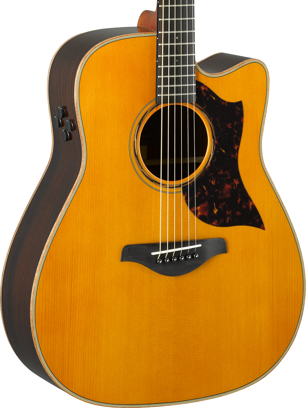 Yamaha A3R Vintage Natural Acoustic-Electric Guitar – All-Solid Rosewood Tone & Professional Stage Performance