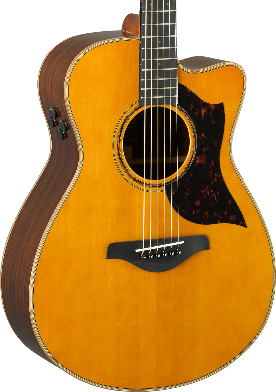 Yamaha AC3R Vintage Natural Acoustic-Electric Guitar – Concert Comfort & All-Solid Rosewood Tone