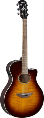 Yamaha APX600FM Tobacco Brown Sunburst Acoustic-Electric Guitar – Flamed Maple Style & Slim Stage Comfort