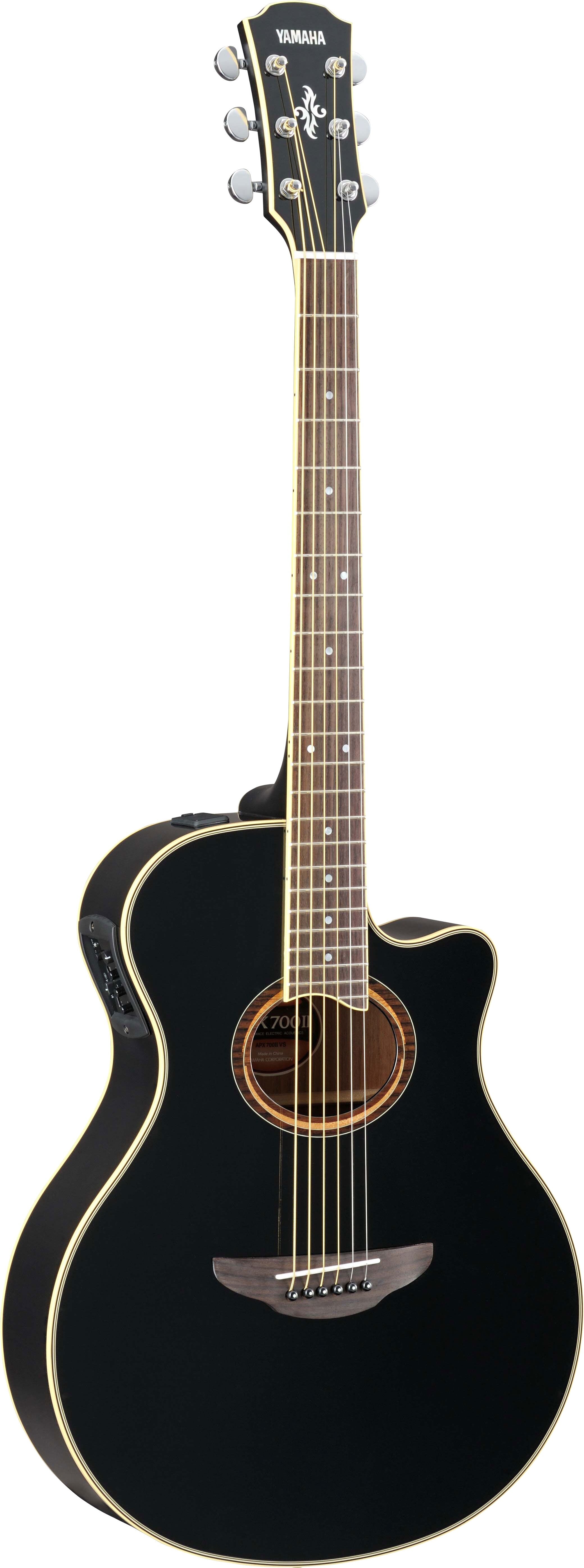 Yamaha APX700II Black Acoustic-Electric Guitar – Slim Comfort & Professional Stage Performance