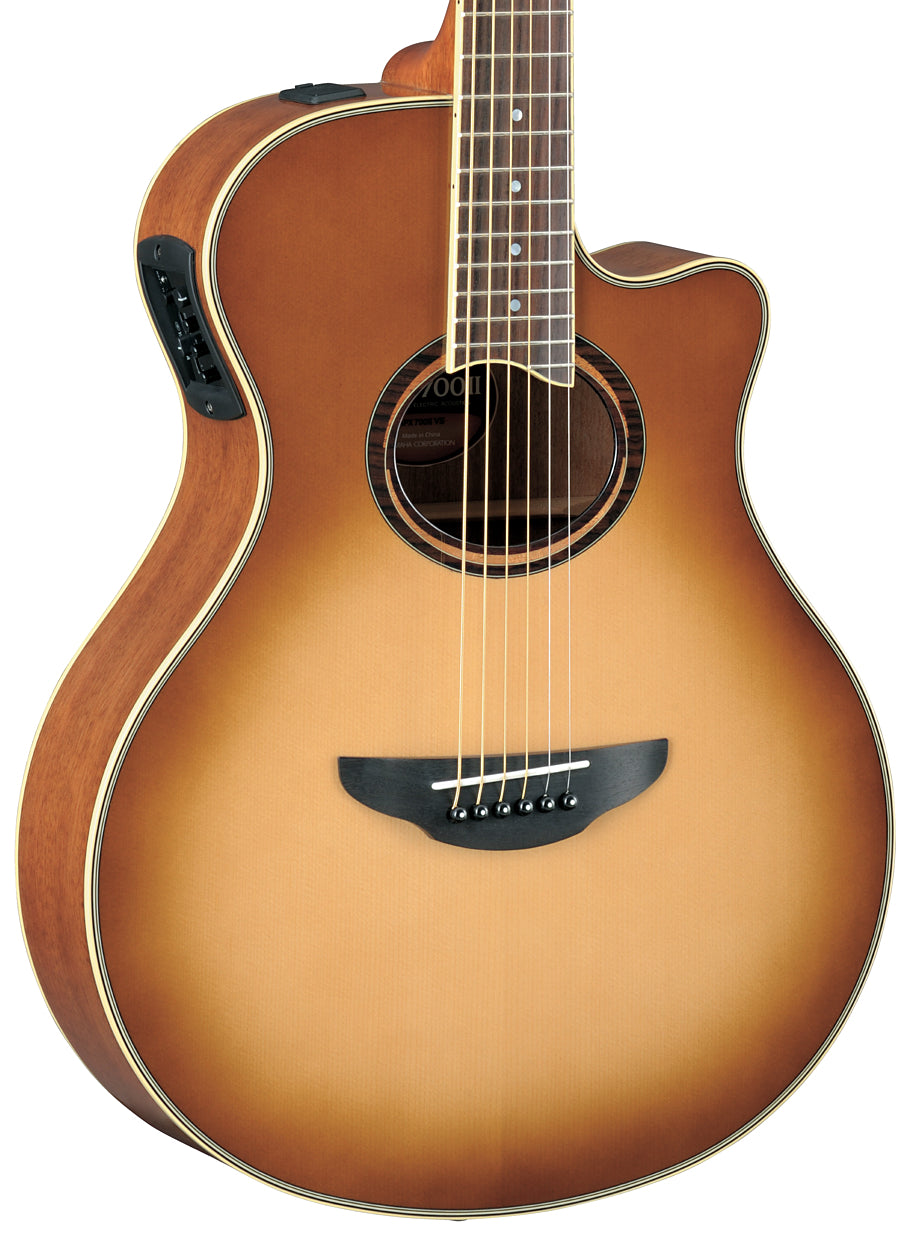 Yamaha APX700II Sandburst Acoustic-Electric Guitar – Professional Slim-Body Comfort & Stage-Ready Performance