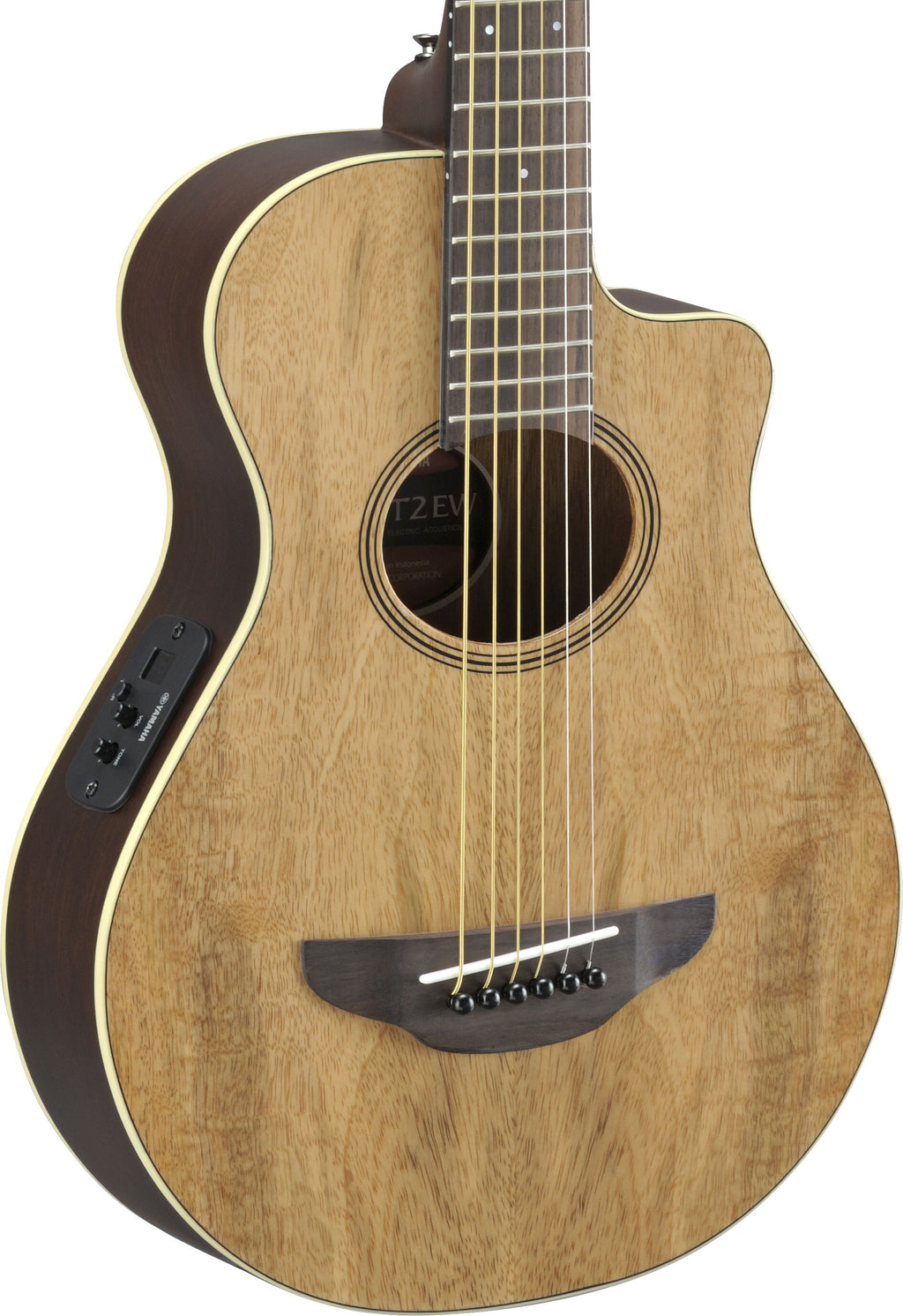 Yamaha APXT2EW Natural 3/4 Size Acoustic-Electric Guitar – Exotic Wood Style & Travel-Friendly Comfort