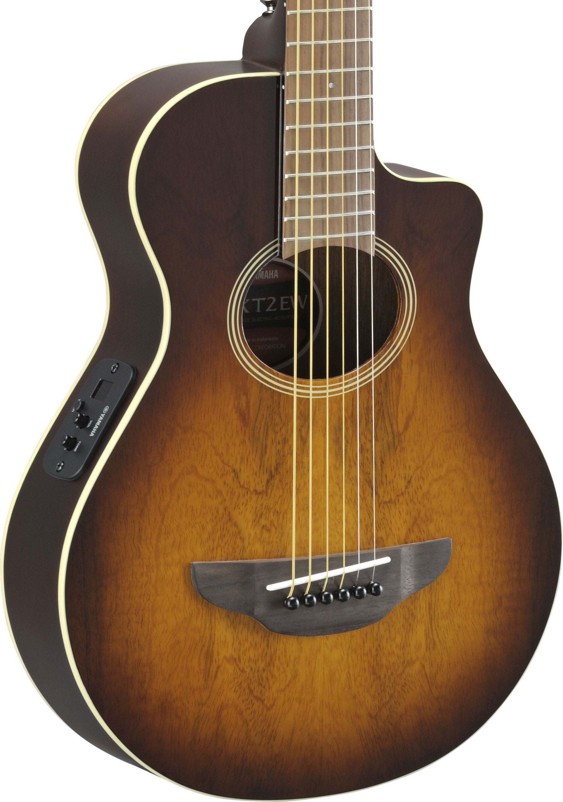 Yamaha APXT2EW Tobacco Brown Sunburst 3/4 Size Acoustic-Electric Guitar – Exotic Wood Style & Travel-Friendly Comfort