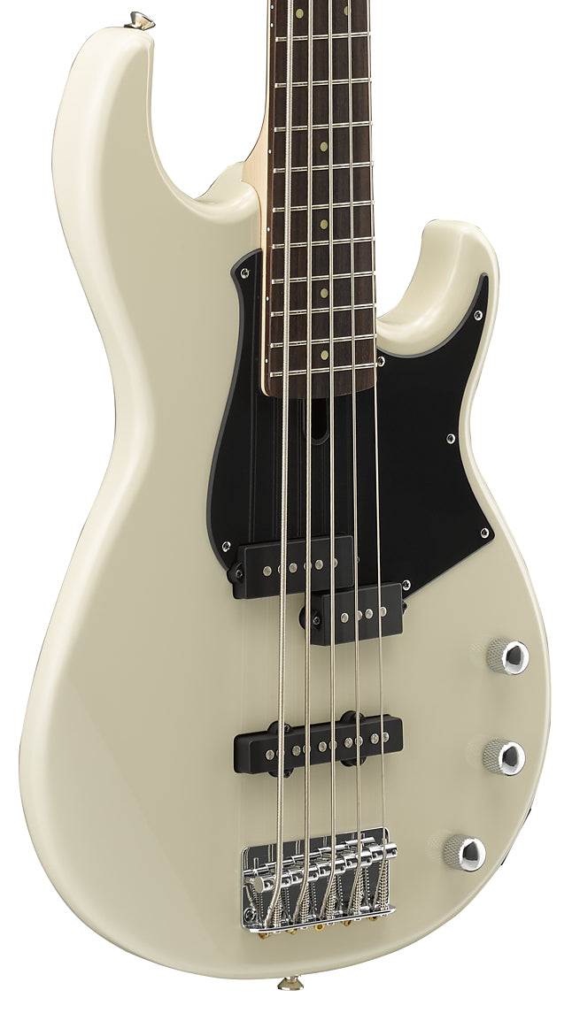 Yamaha BB235 Vintage White 5-String Bass Guitar – Extended Range & Classic BB Punch