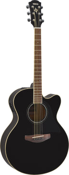 Yamaha CPX600 Black Acoustic-Electric Guitar – Powerful Projection & Stage-Ready Comfort