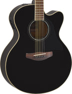 Yamaha CPX600 Black Acoustic-Electric Guitar – Powerful Projection & Stage-Ready Comfort