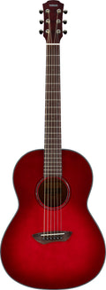 Yamaha CSF1M Crimson Red Burst Parlor Acoustic-Electric Guitar – Compact Comfort & Warm Acoustic Tone
