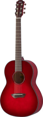 Yamaha CSF1M Crimson Red Burst Parlor Acoustic-Electric Guitar – Compact Comfort & Warm Acoustic Tone