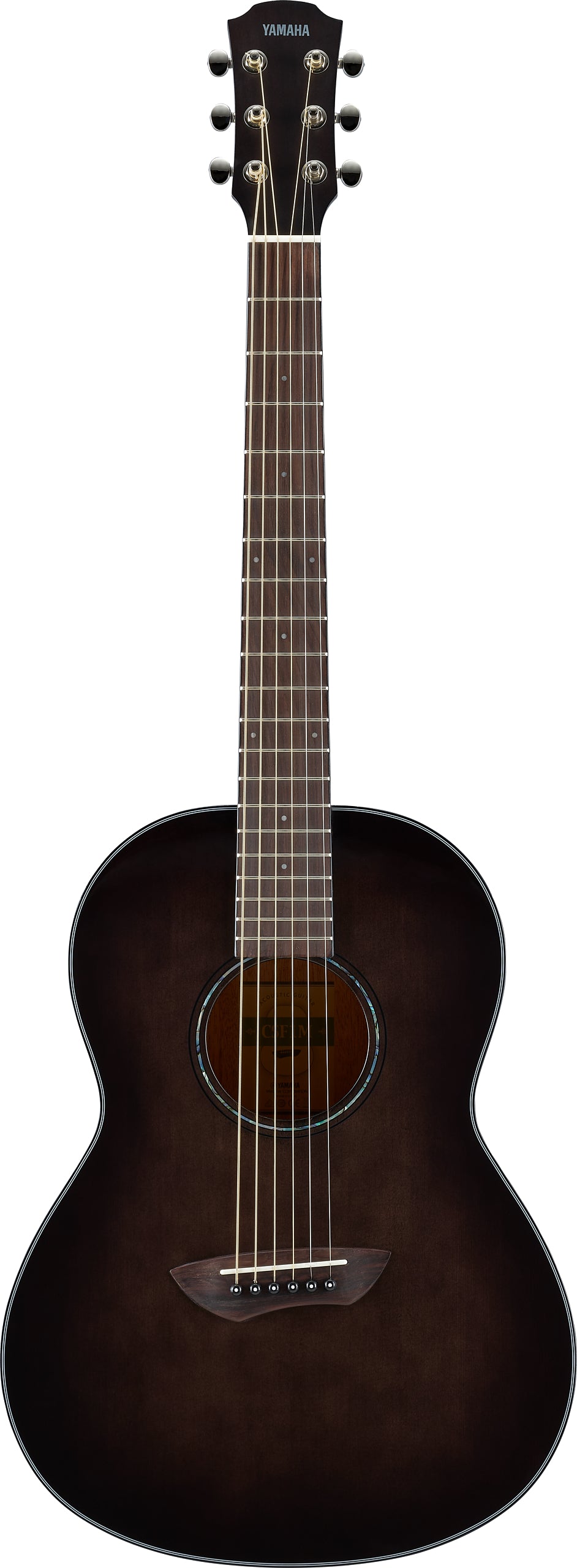 Yamaha CSF1M Translucent Black Parlor Acoustic-Electric Guitar – Compact Comfort & Warm Acoustic Tone