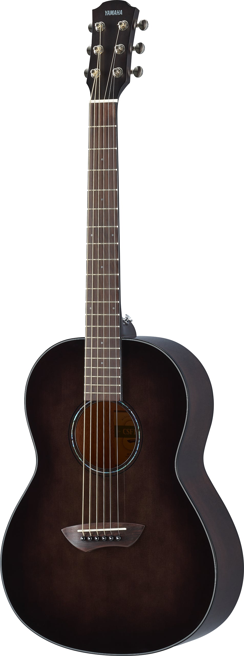 Yamaha CSF1M Translucent Black Parlor Acoustic-Electric Guitar – Compact Comfort & Warm Acoustic Tone