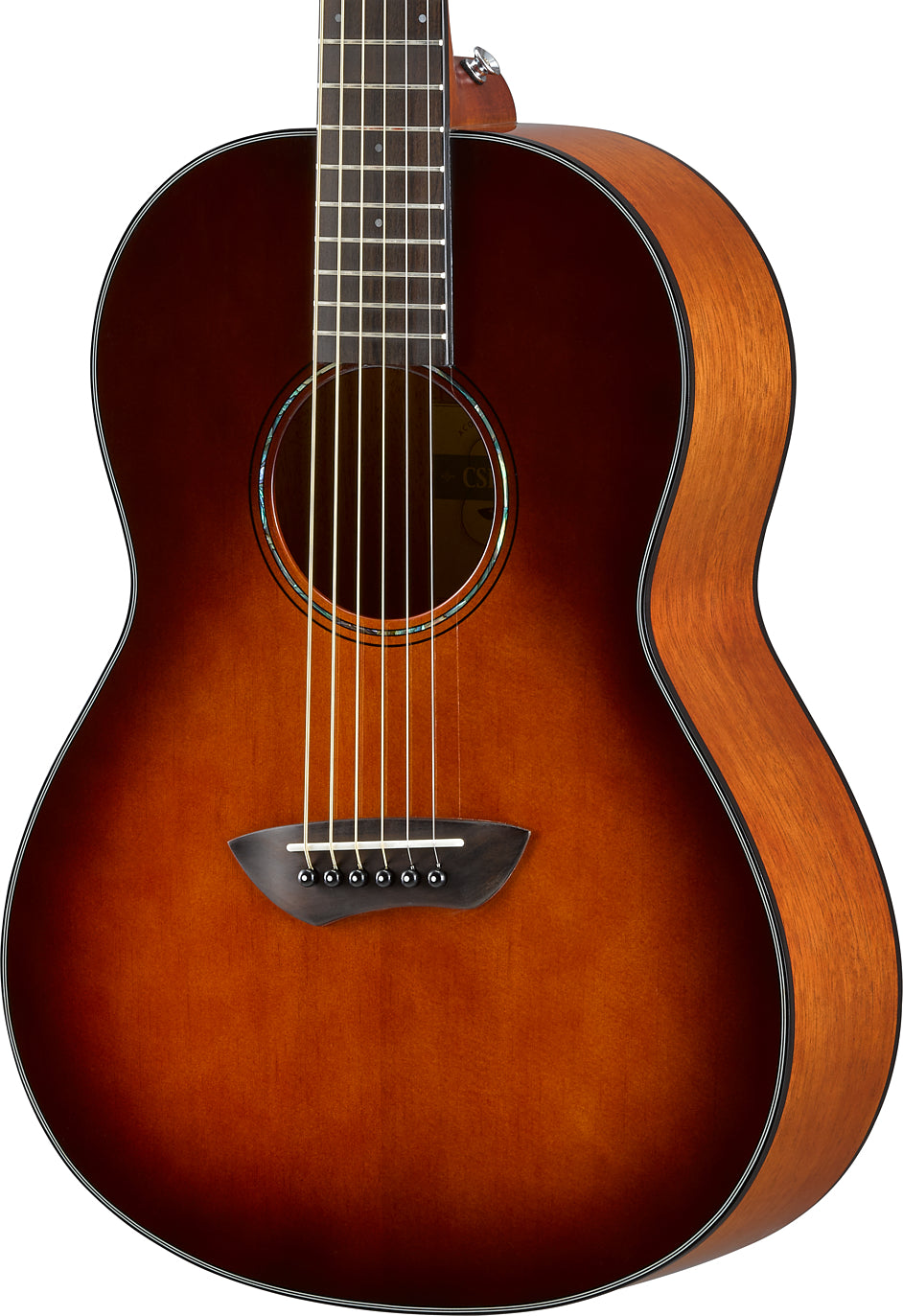 Yamaha CSF1M Tobacco Brown Sunburst Parlor Acoustic-Electric Guitar – Compact Comfort & Warm Acoustic Tone