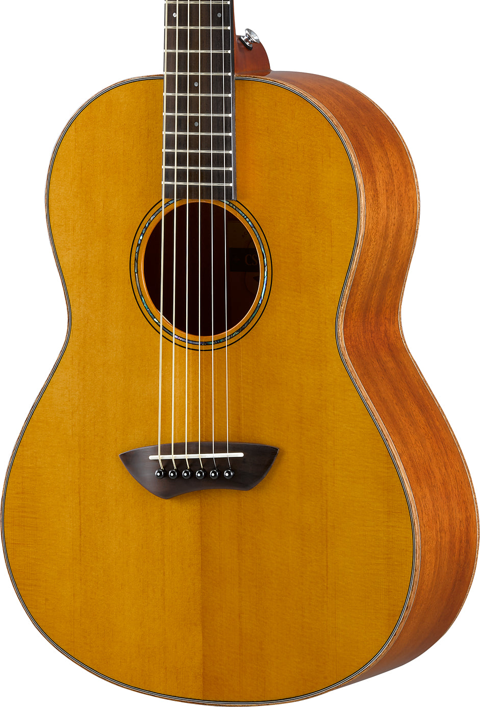 Yamaha CSF3M Vintage Natural Parlor Acoustic-Electric Guitar – Compact All-Solid Warmth & Expressive Tone