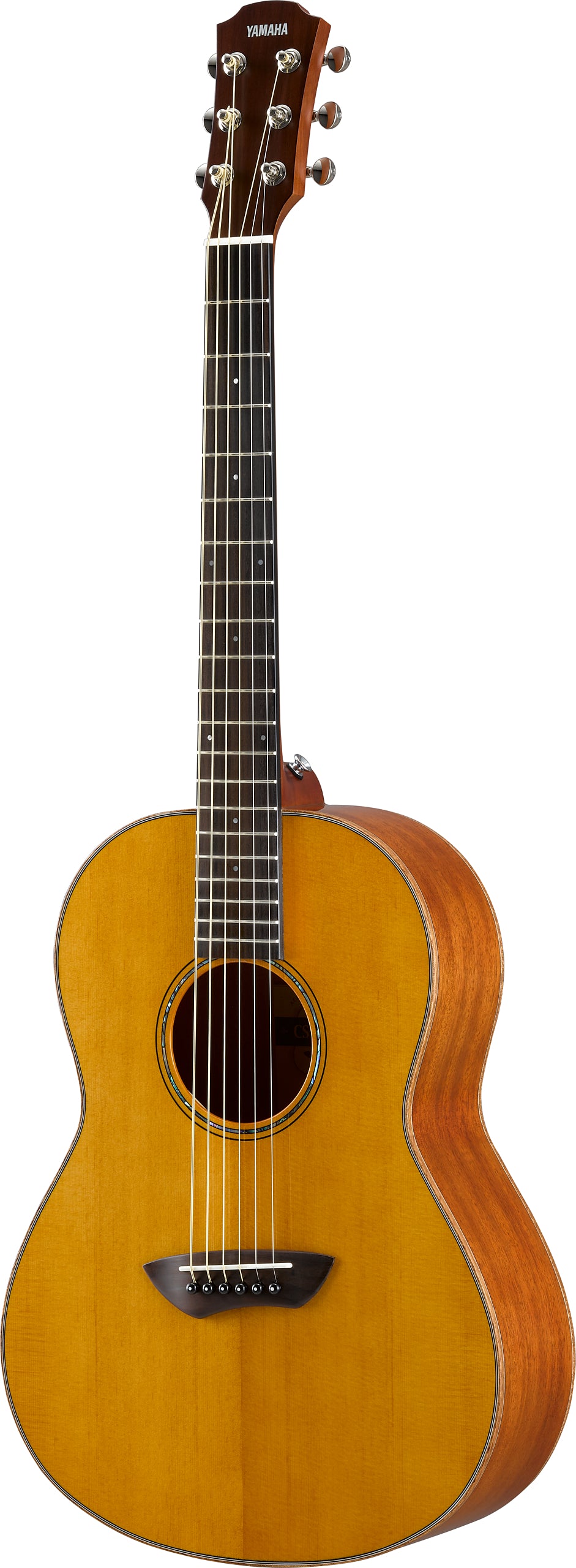 Yamaha CSF3M Vintage Natural Parlor Acoustic-Electric Guitar – Compact All-Solid Warmth & Expressive Tone