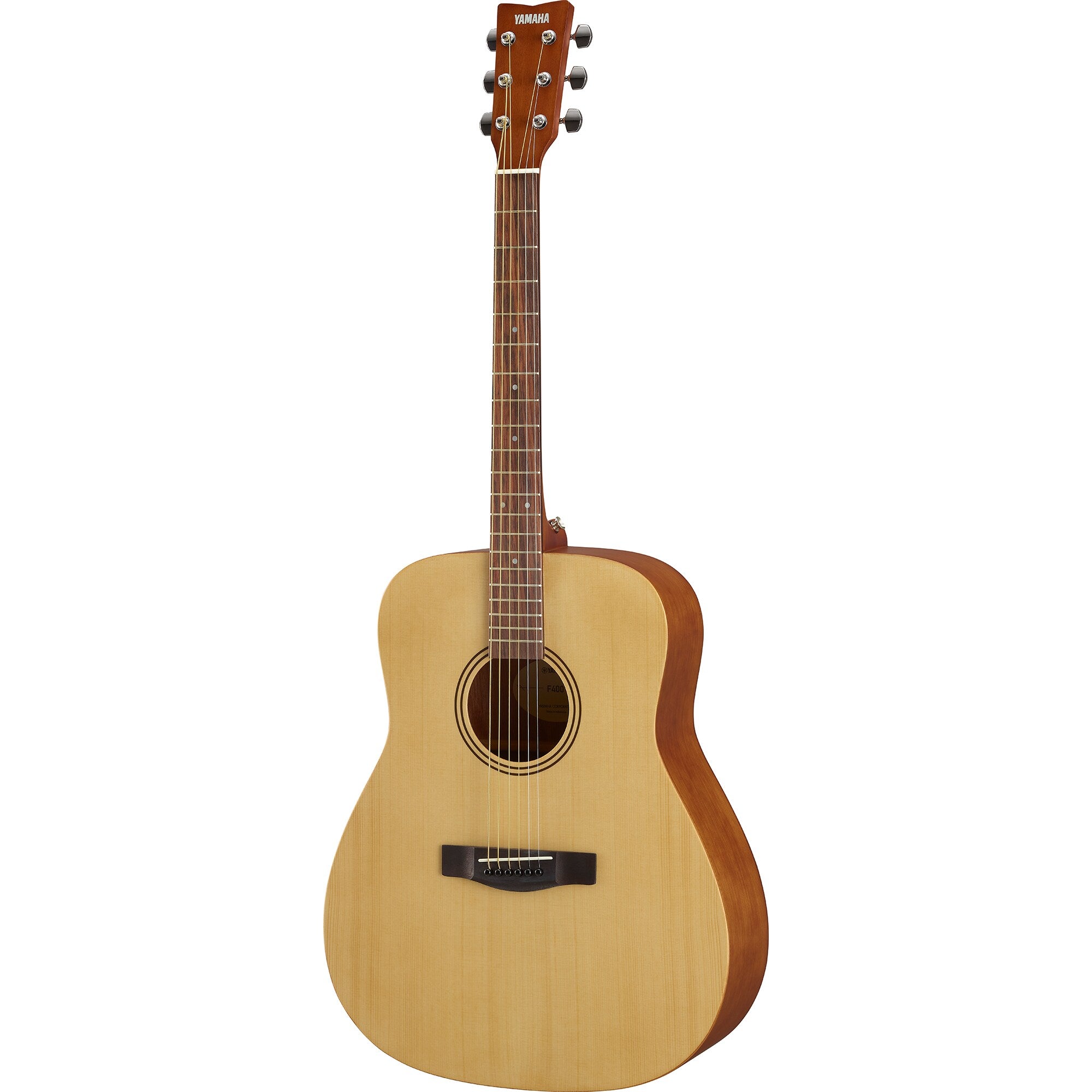 Yamaha F400 Natural Satin Acoustic Guitar – Full-Size Dreadnought with Strong Projection