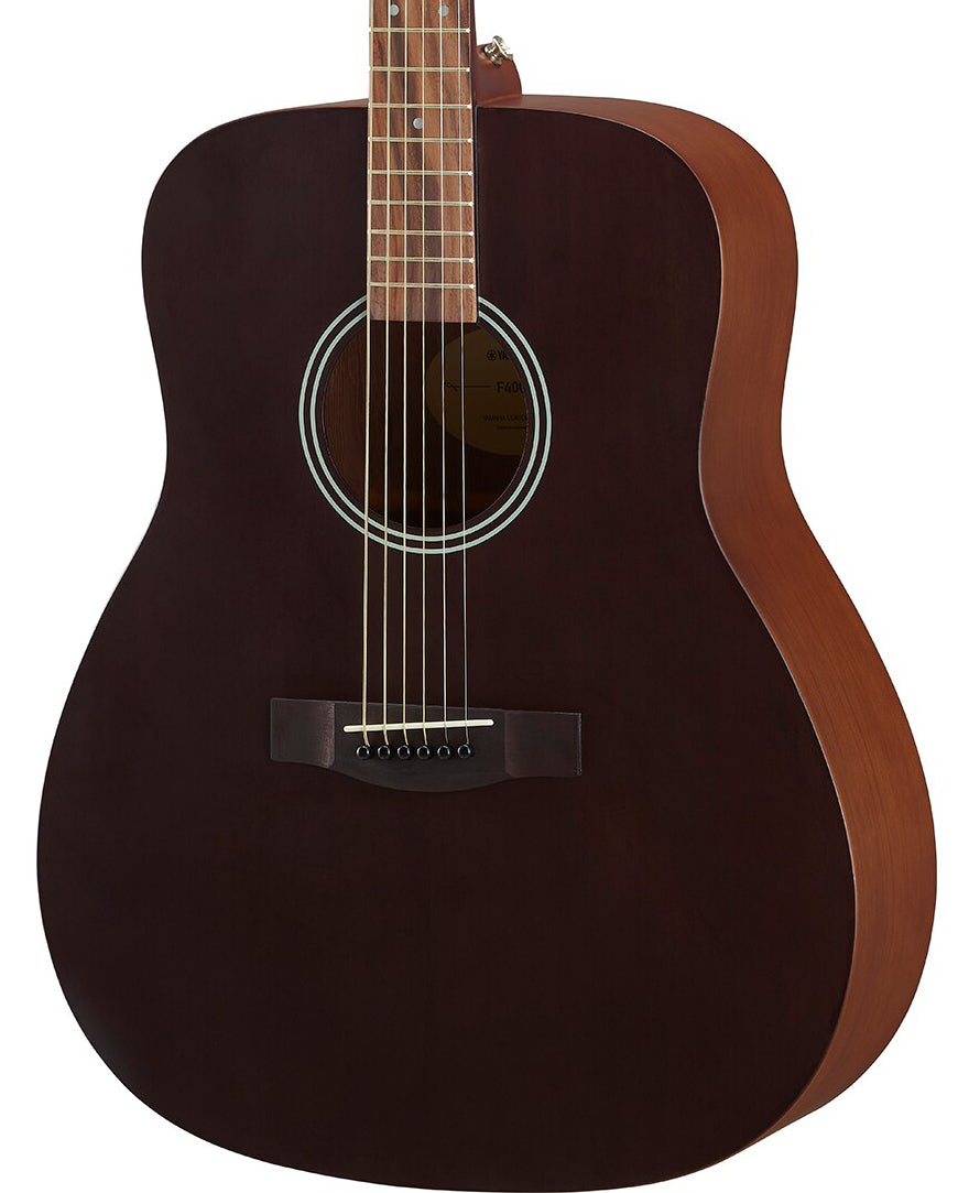 Yamaha F400 Smoky Black Acoustic Guitar – Full-Size Dreadnought with Strong Projection