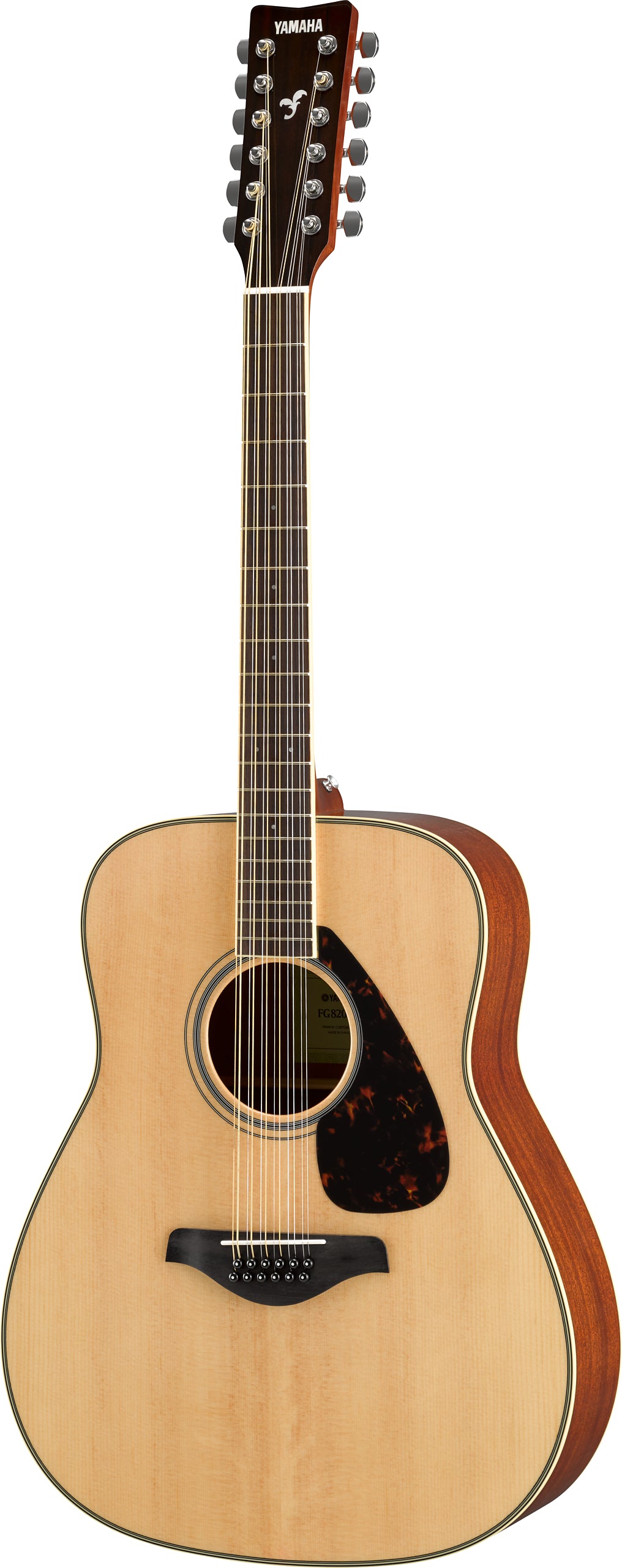 Yamaha FG820-12 12-String Acoustic Guitar – Rich 12-String Projection & Full Dreadnought Tone