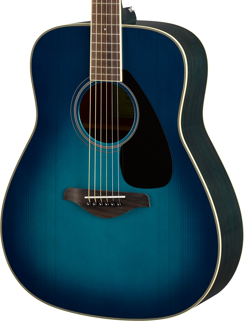 Yamaha FG820 Sunset Blue Acoustic Guitar – Rich Projection & Warm Mahogany Tone