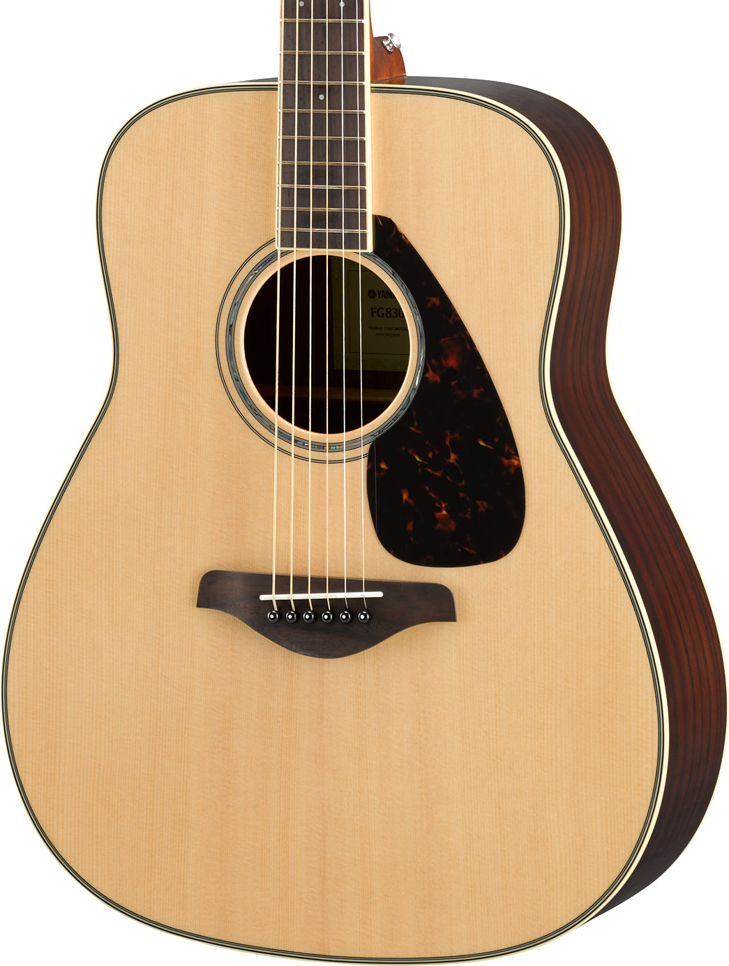 Yamaha FG830 Natural Acoustic Guitar – Rich Rosewood Tone & Powerful Projection
