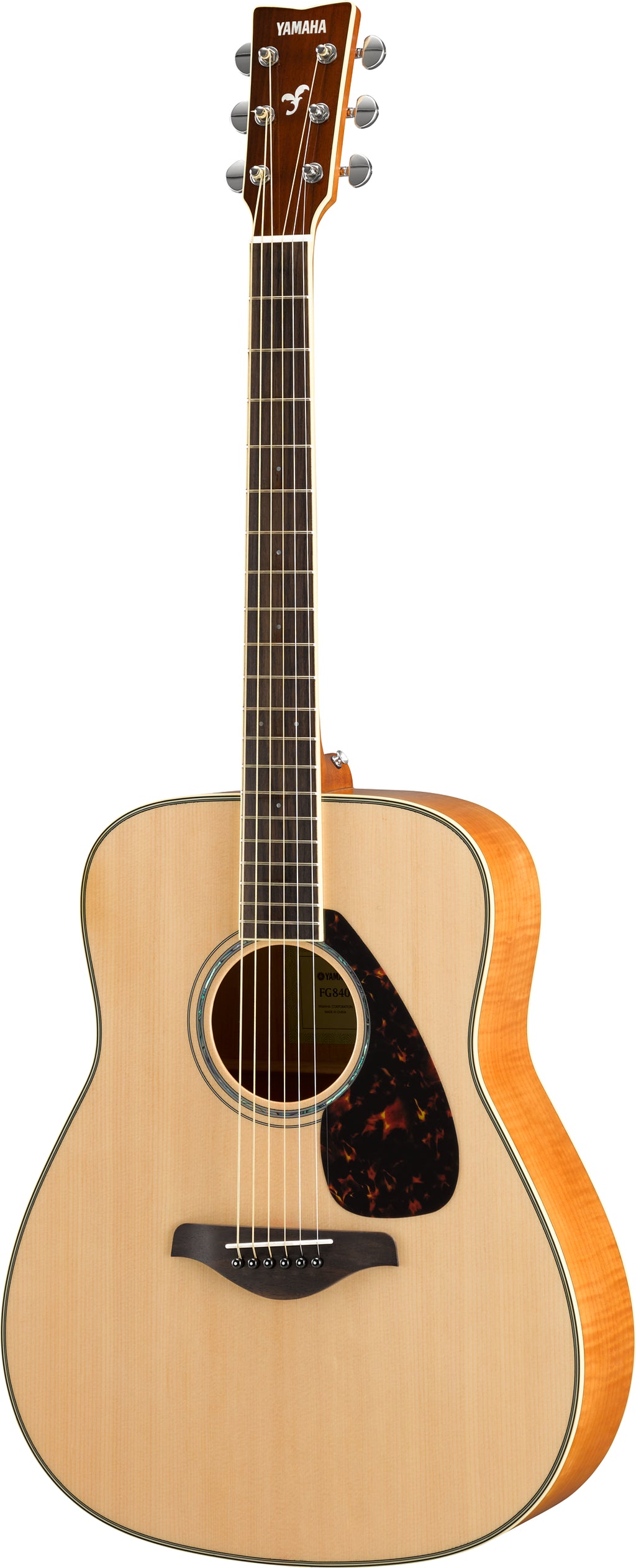 Yamaha FG840 Acoustic Guitar – Flamed Maple Style & Powerful Dreadnought Tone