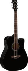 Yamaha FGX800C Black Acoustic-Electric Guitar – Solid Top Projection & Stage-Ready Performance