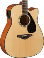 Yamaha FGX800C Natural Acoustic-Electric Guitar – Solid Top Projection & Stage-Ready Performance