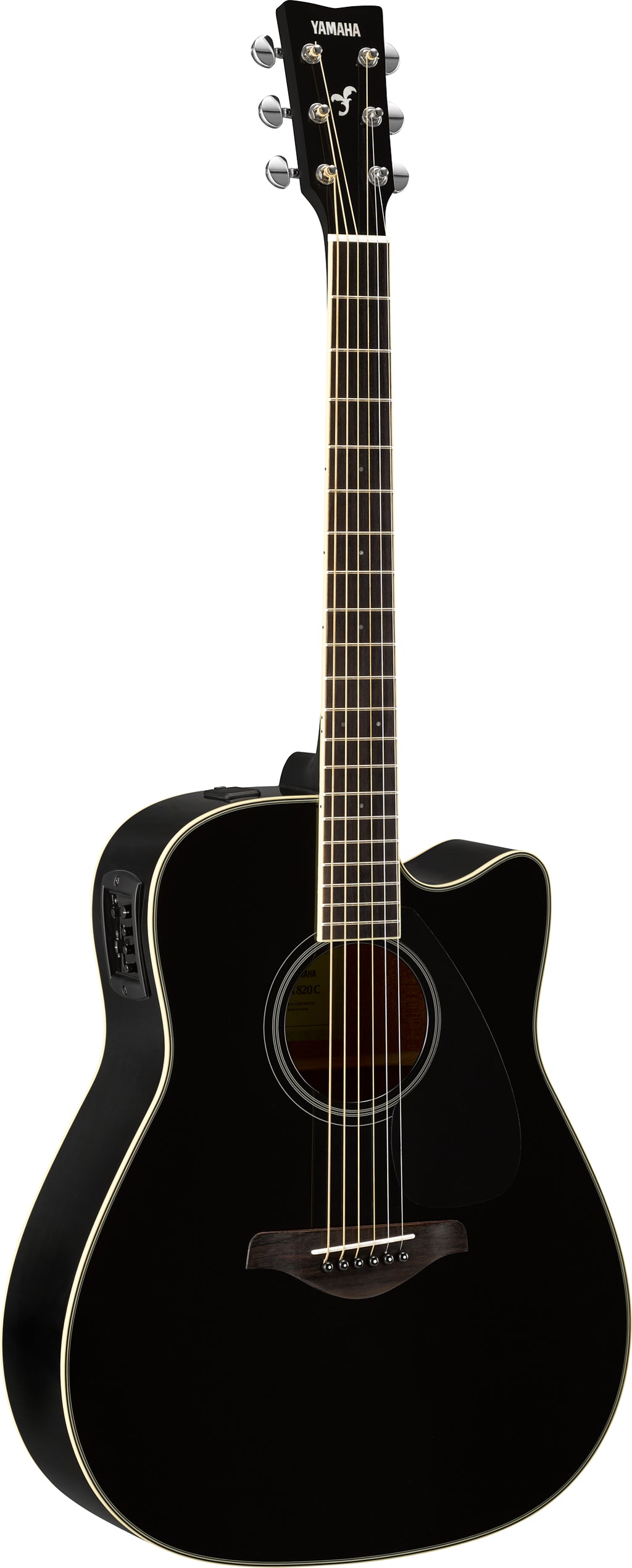 Yamaha FGX820C Black Acoustic-Electric Guitar – Warm Mahogany Tone & Stage-Ready Performance