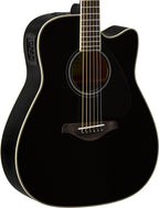 Yamaha FGX820C Black Acoustic-Electric Guitar – Warm Mahogany Tone & Stage-Ready Performance