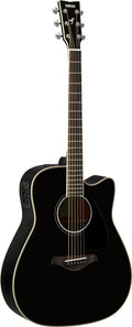 Yamaha FGX830C Black Acoustic-Electric Guitar – Rosewood Depth & Professional Stage Tone