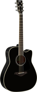Yamaha FGX830C Black Acoustic-Electric Guitar – Rosewood Depth & Professional Stage Tone