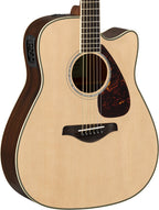 Yamaha FGX830C Natural Acoustic-Electric Guitar – Rosewood Depth & Professional Stage Tone