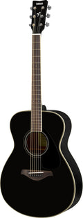 Yamaha FS820 Black Concert Acoustic Guitar – Warm Mahogany Tone & Comfortable Playability