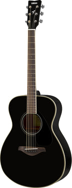 Yamaha FS820 Black Concert Acoustic Guitar – Warm Mahogany Tone & Comfortable Playability