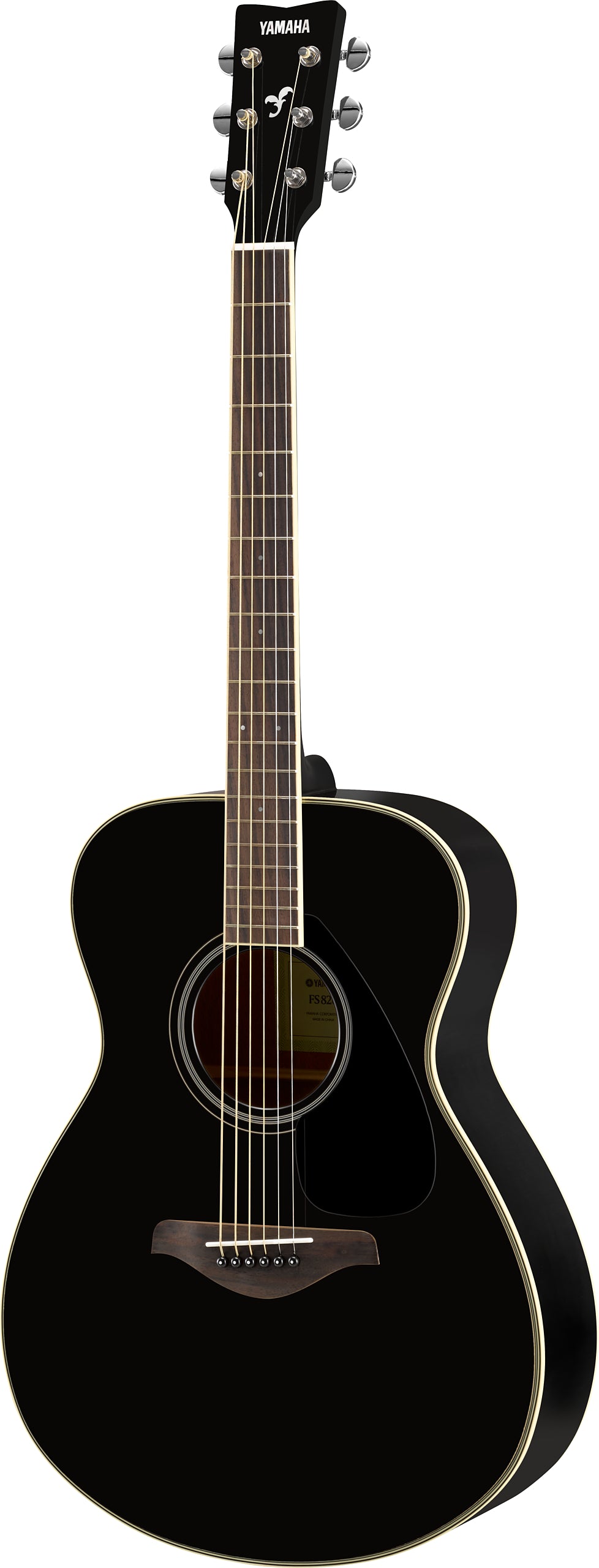 Yamaha FS820 Black Concert Acoustic Guitar – Warm Mahogany Tone & Comfortable Playability