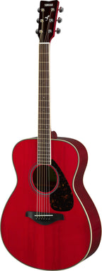 Yamaha FS820 Ruby Red Concert Acoustic Guitar – Warm Mahogany Tone & Comfortable Playability