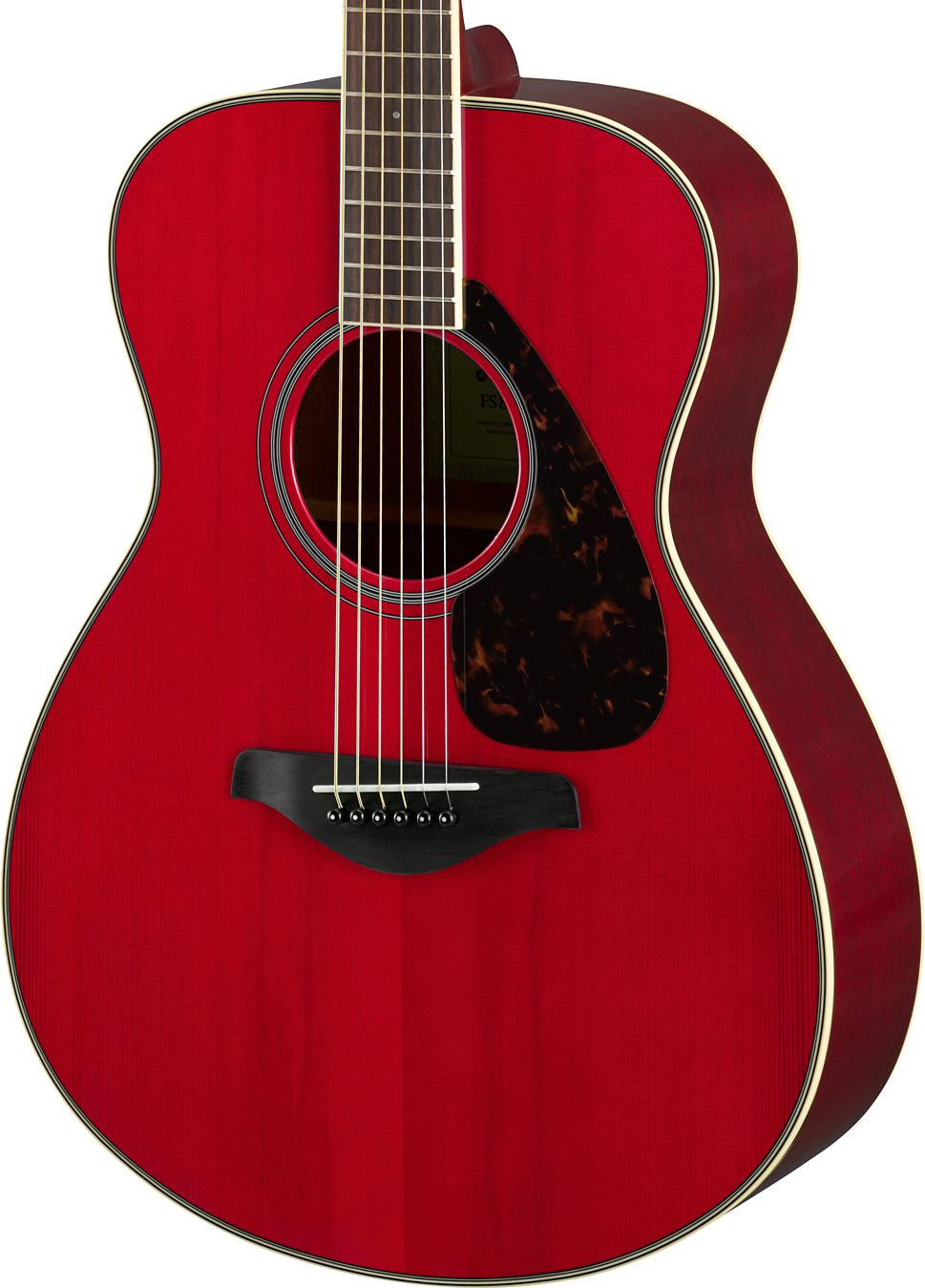 Yamaha FS820 Ruby Red Concert Acoustic Guitar – Warm Mahogany Tone & Comfortable Playability