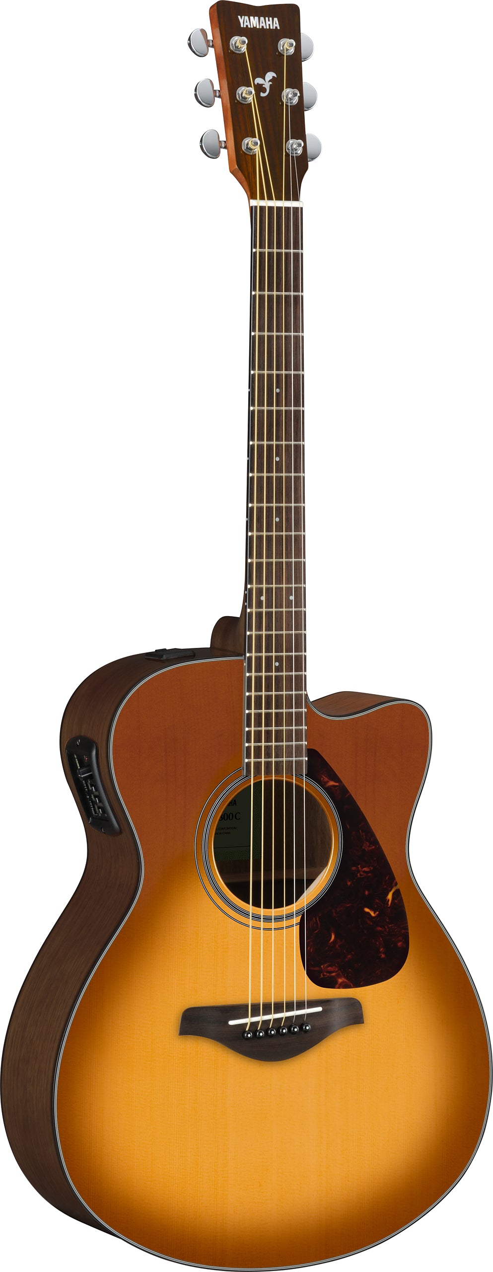 Yamaha FSX800C Sand Burst Concert Cutaway Acoustic-Electric Guitar – Balanced Tone & Stage-Ready Comfort