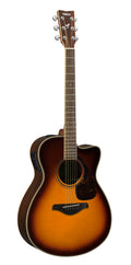 Yamaha FSX830C Brown Sunburst Concert Cutaway Acoustic-Electric Guitar – Rich Rosewood Tone & Stage-Ready Performance