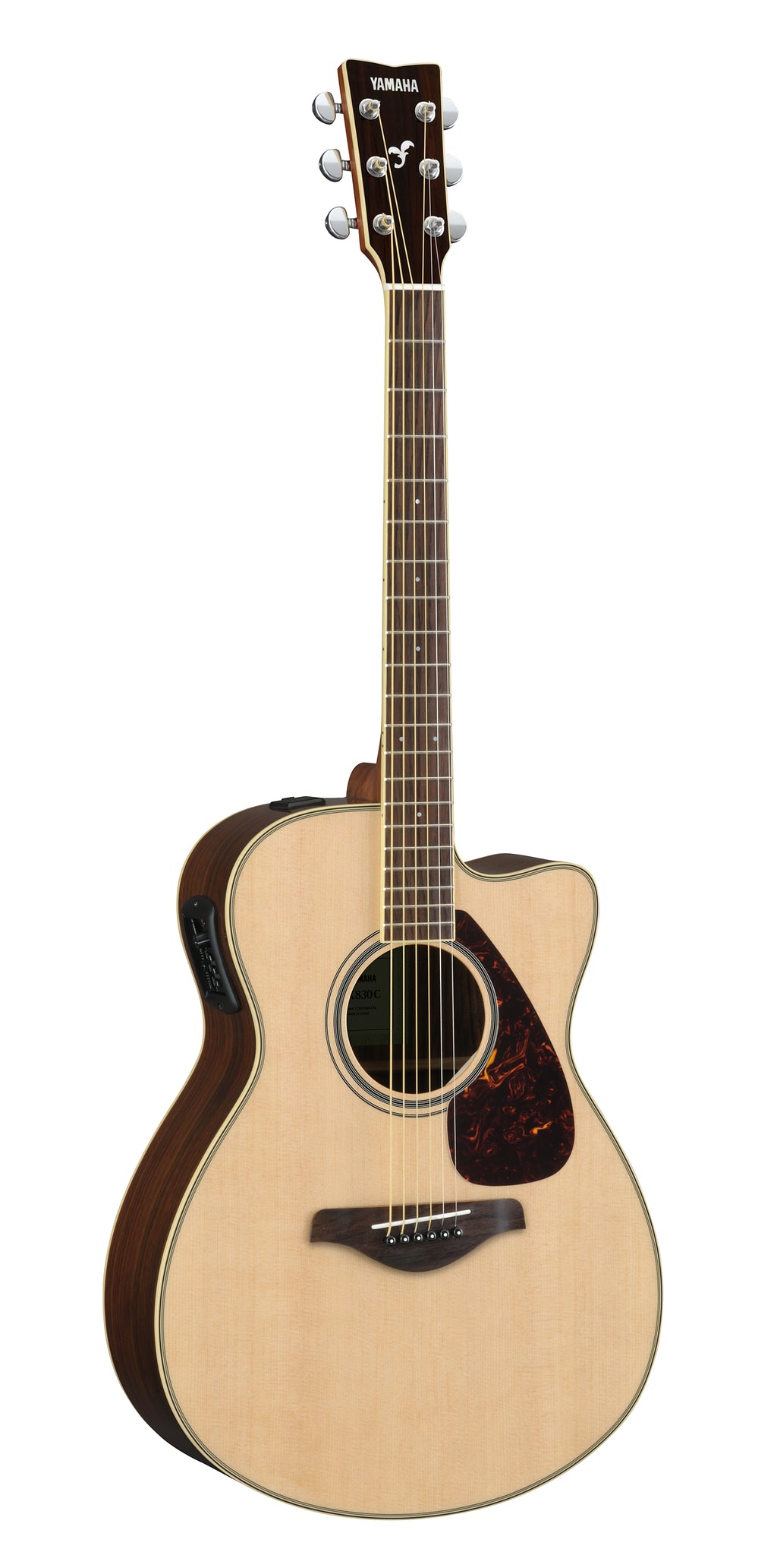 Yamaha FSX830C Natural Concert Cutaway Acoustic-Electric Guitar – Rich Rosewood Tone & Stage-Ready Performance