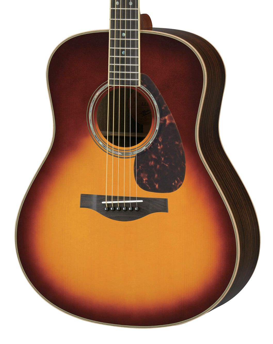 Yamaha LL16 ARE Original Jumbo Acoustic-Electric Guitar – Brown Sunburst Finish