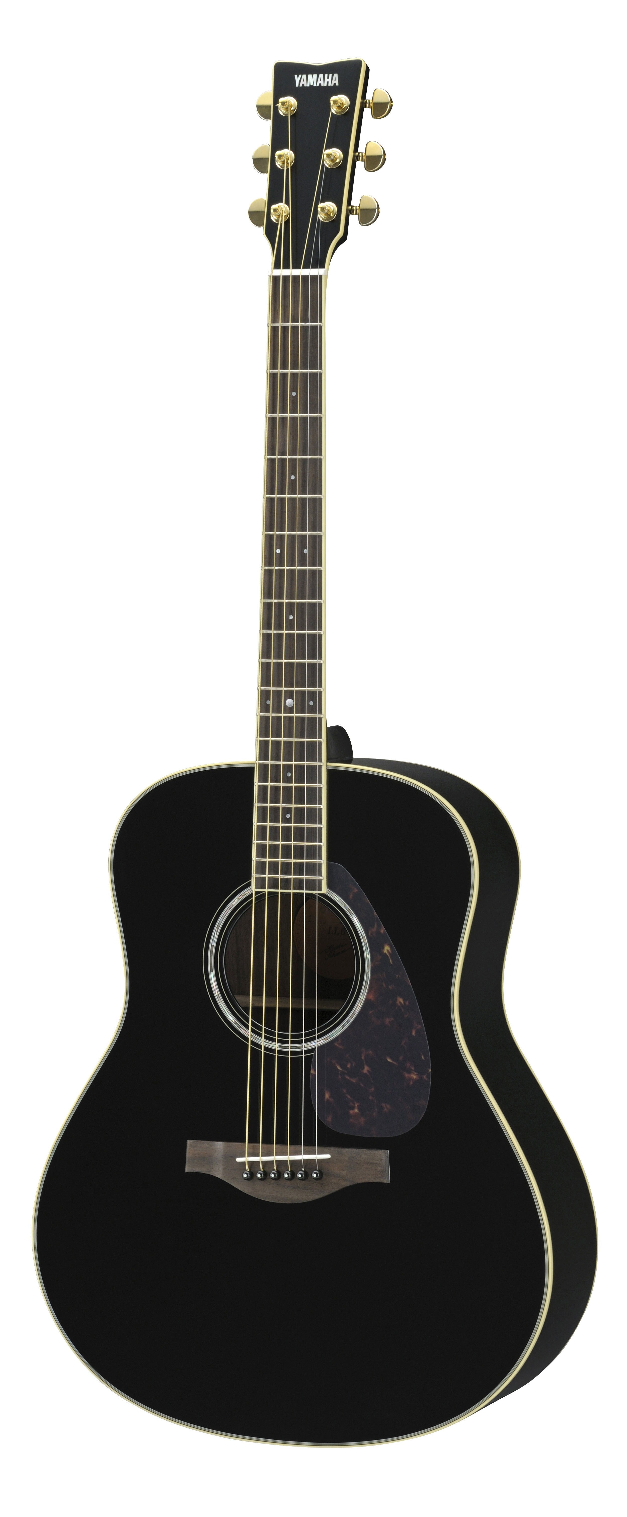 Yamaha LL6 ARE Original Jumbo Acoustic-Electric Guitar – Black Finish