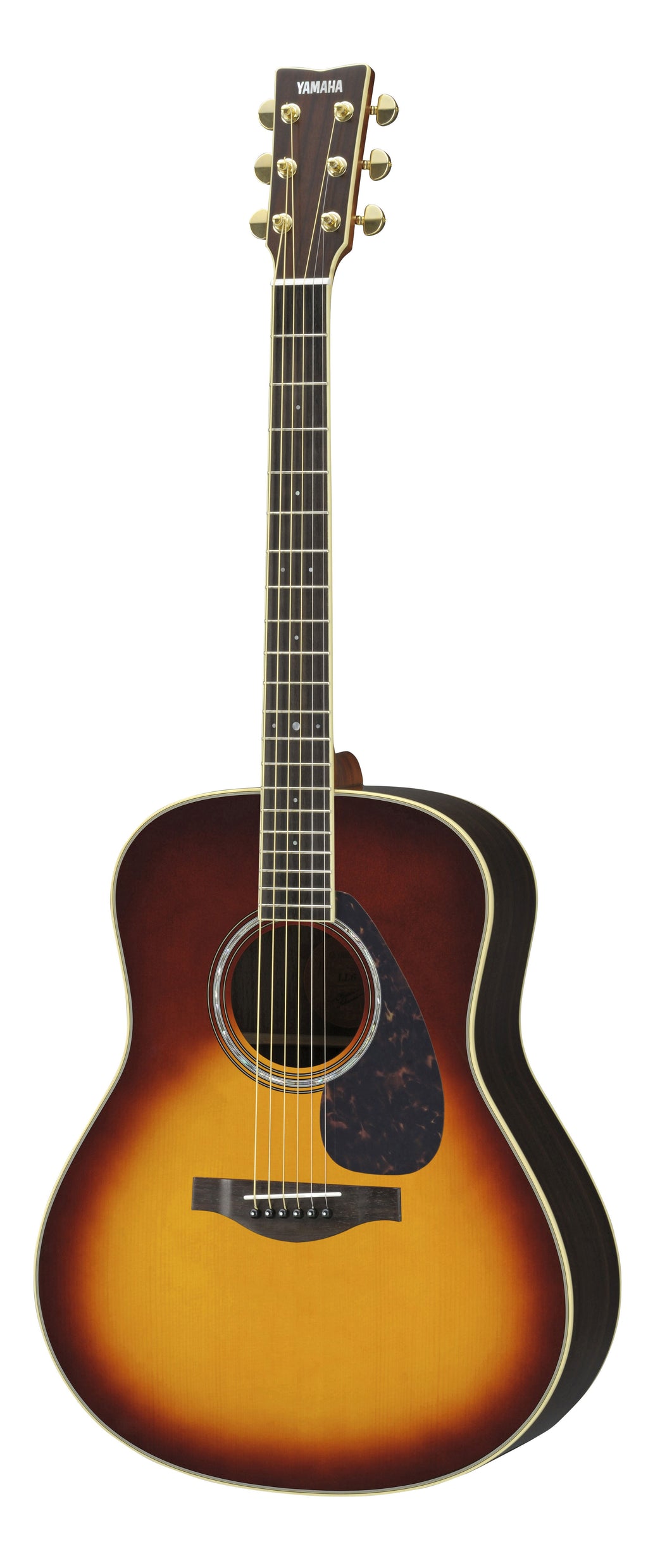 Yamaha LL6 ARE Original Jumbo Acoustic-Electric Guitar – Brown Sunburst Finish
