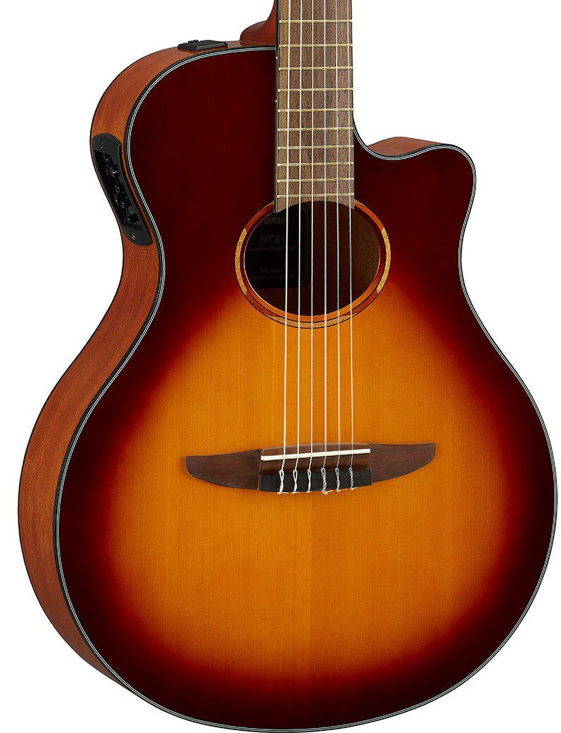 Yamaha NTX1 Brown Sunburst Acoustic-Electric Nylon String Guitar – Modern Crossover Feel & Stage-Ready Performance