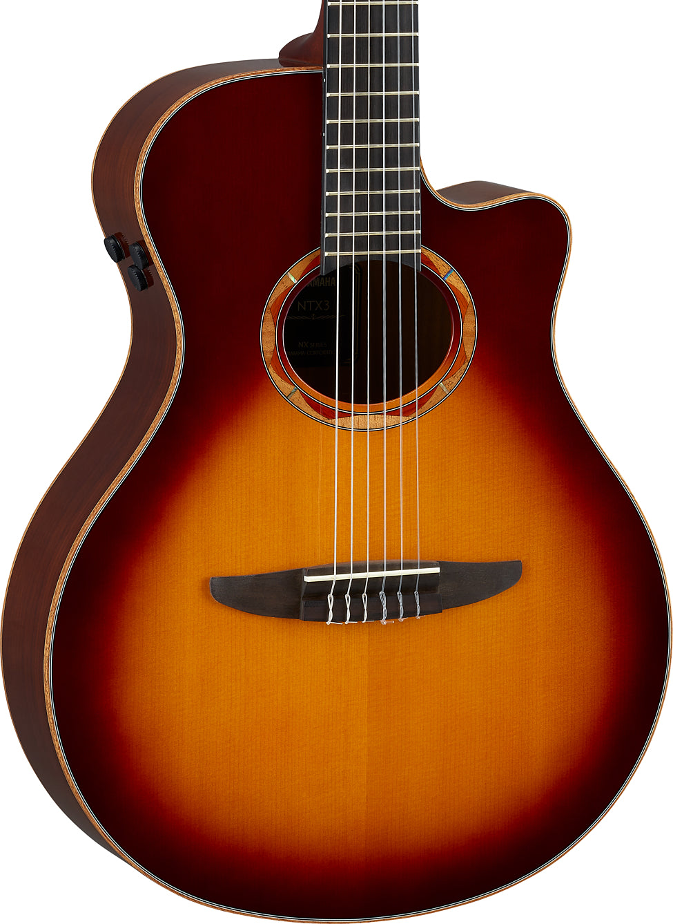 Yamaha NTX3 Brown Sunburst Acoustic-Electric Nylon String Guitar – All-Solid Resonance & Modern Crossover Performance
