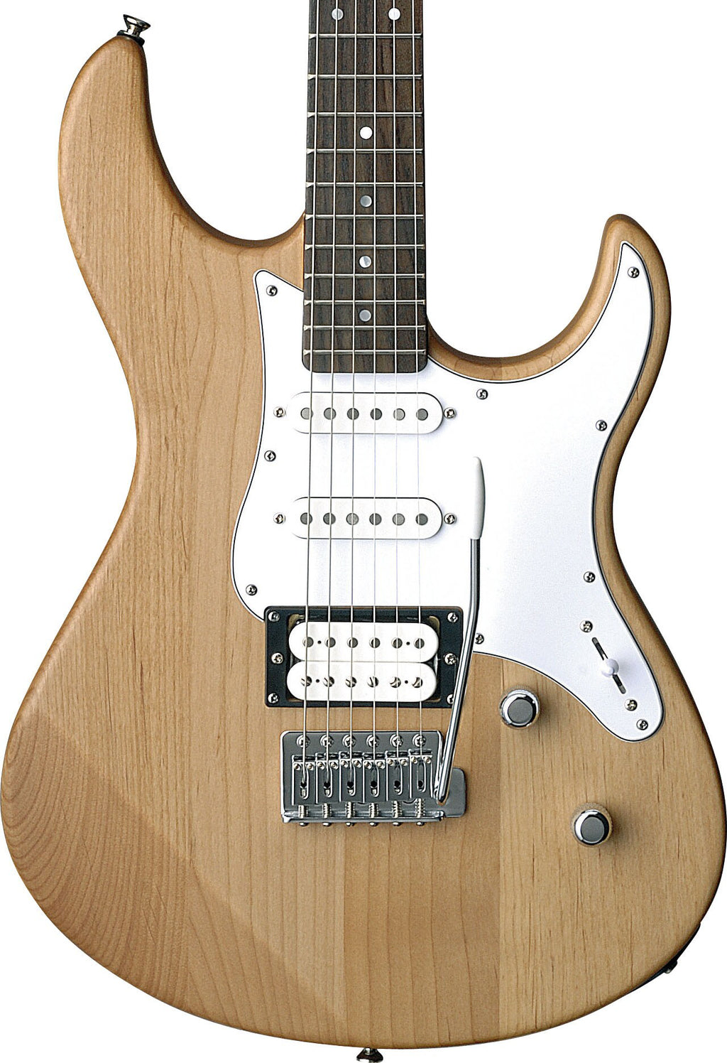 Yamaha PAC112V Yellow Natural Satin Electric Guitar – Alnico Versatility & Smooth Playability
