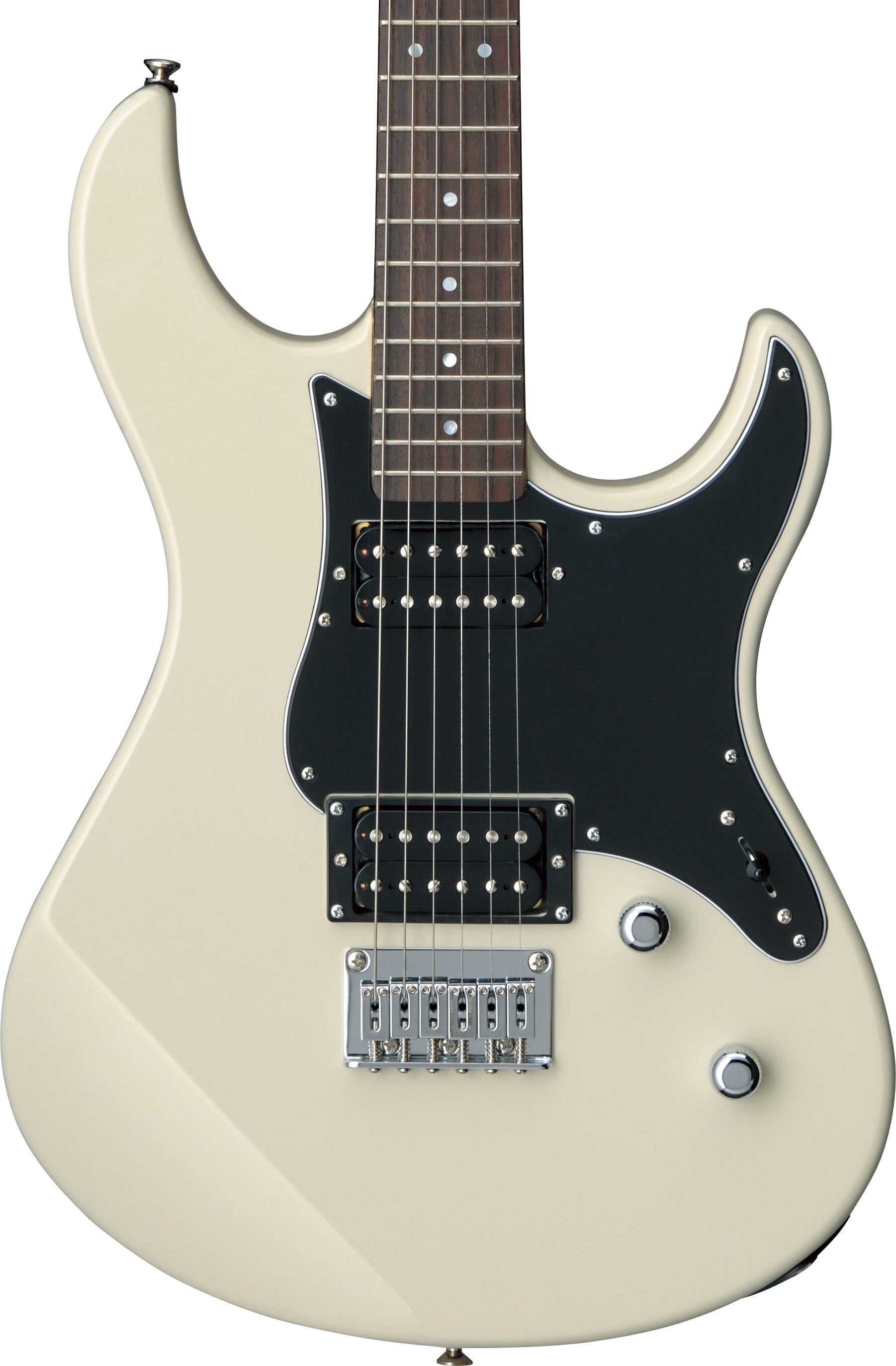 Yamaha PAC120H Vintage White Electric Guitar – Dual Humbucker Power & Simple Control