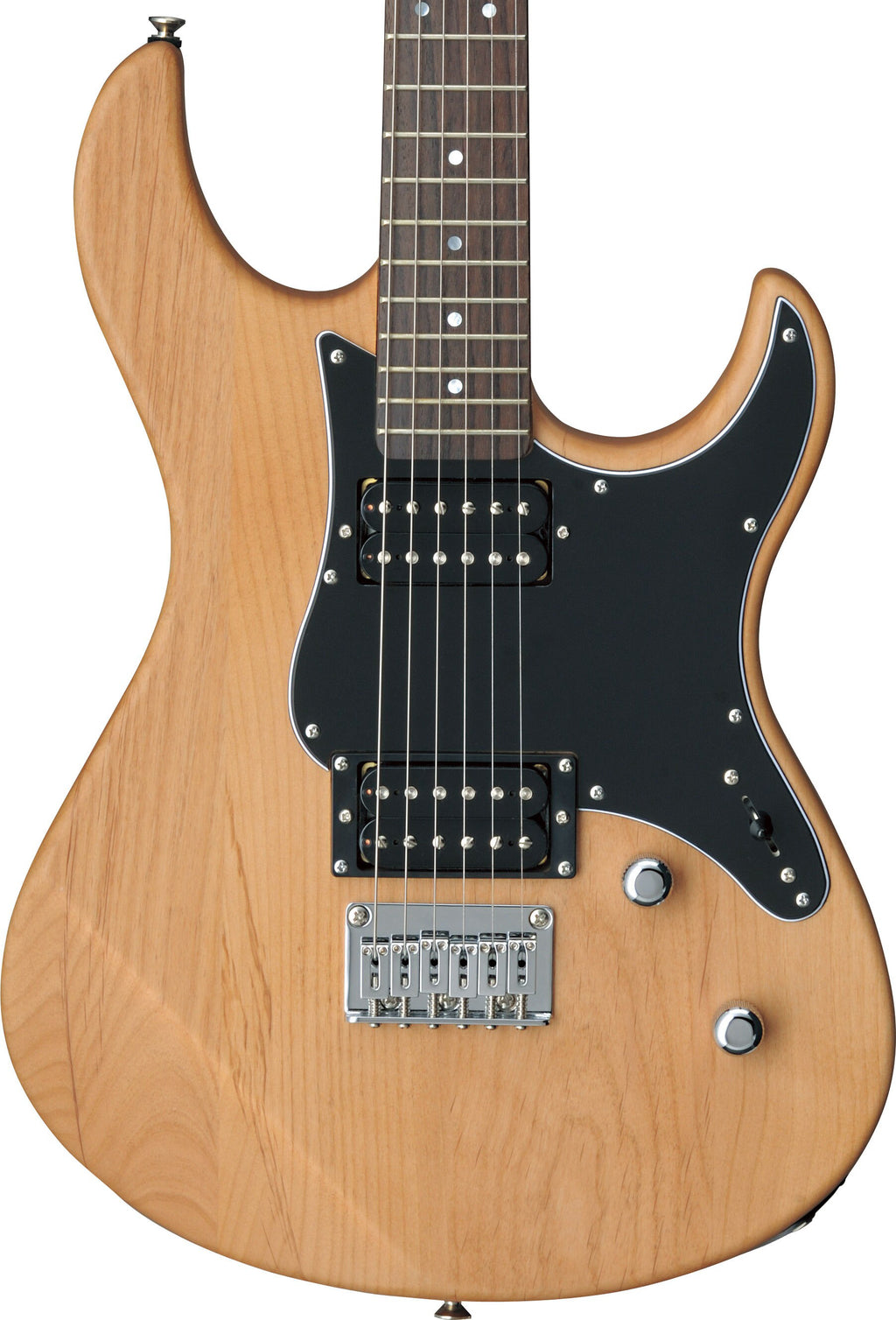 Yamaha PAC120H Yellow Natural Satin Electric Guitar – Dual Humbucker Power & Simple Control