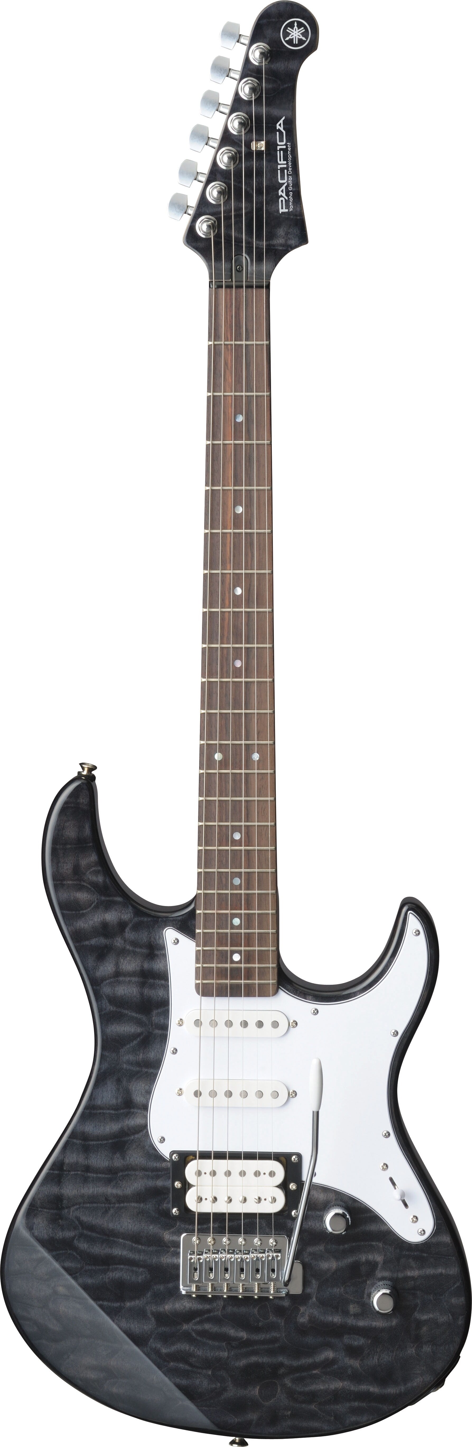Yamaha PAC212VQM Translucent Black Electric Guitar – Quilted Maple Style & Versatile Tone