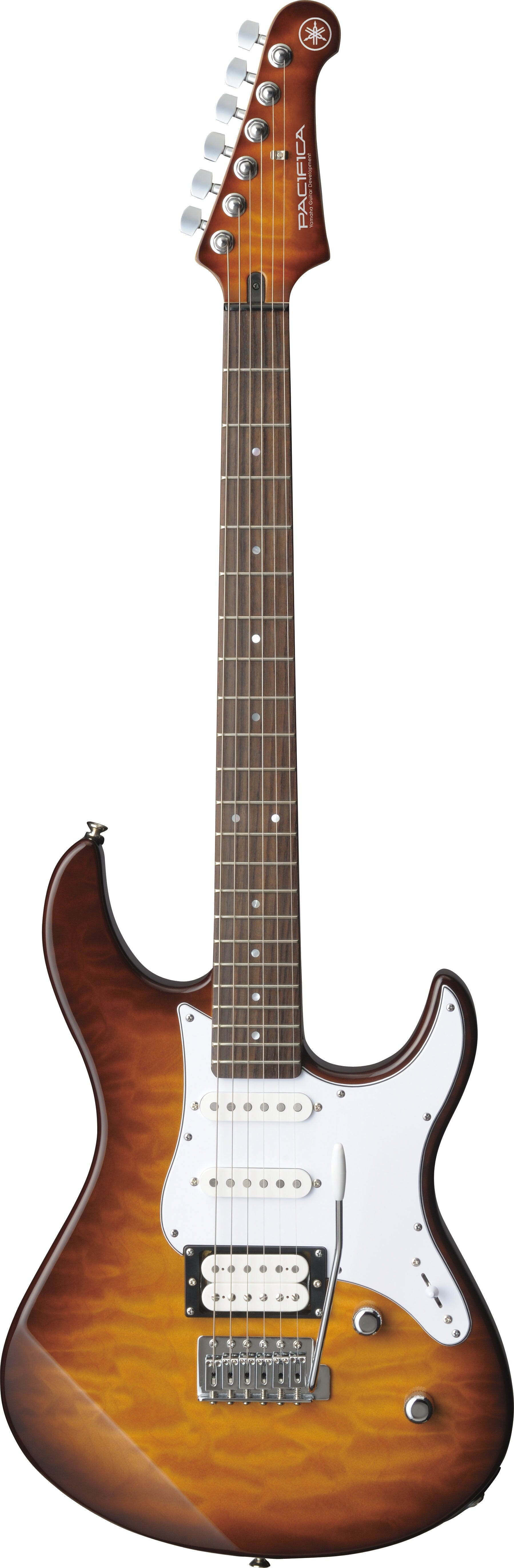 Yamaha PAC212VQM Tobacco Brown Sunburst Electric Guitar – Quilted Maple Style & Versatile Tone