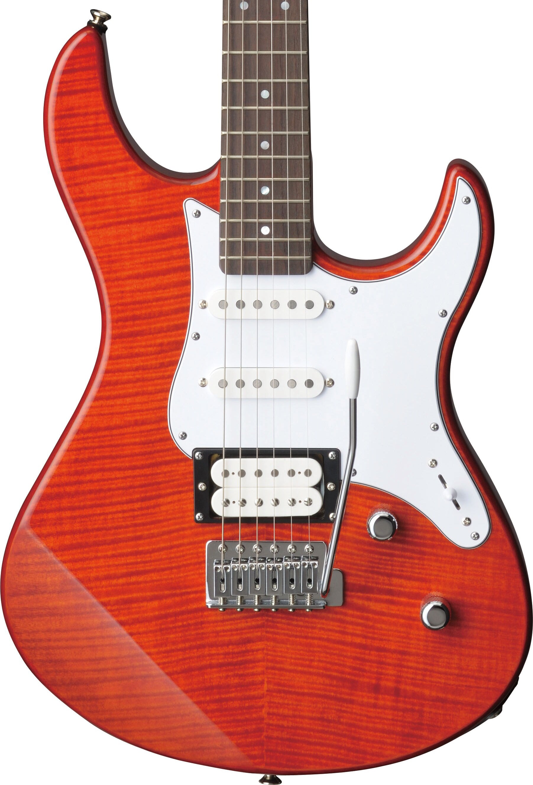 Yamaha PAC212VFM Caramel Brown Electric Guitar – Flame Maple Style & Versatile Tone